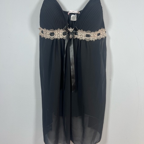 NWT Linea Donatella Pleated Babydoll Chemise Large - Picture 4 of 9